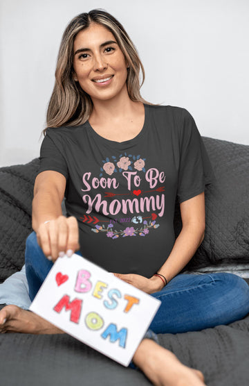 Soon To Be Mommy Est. 2022 Special Black T Shirt for Women