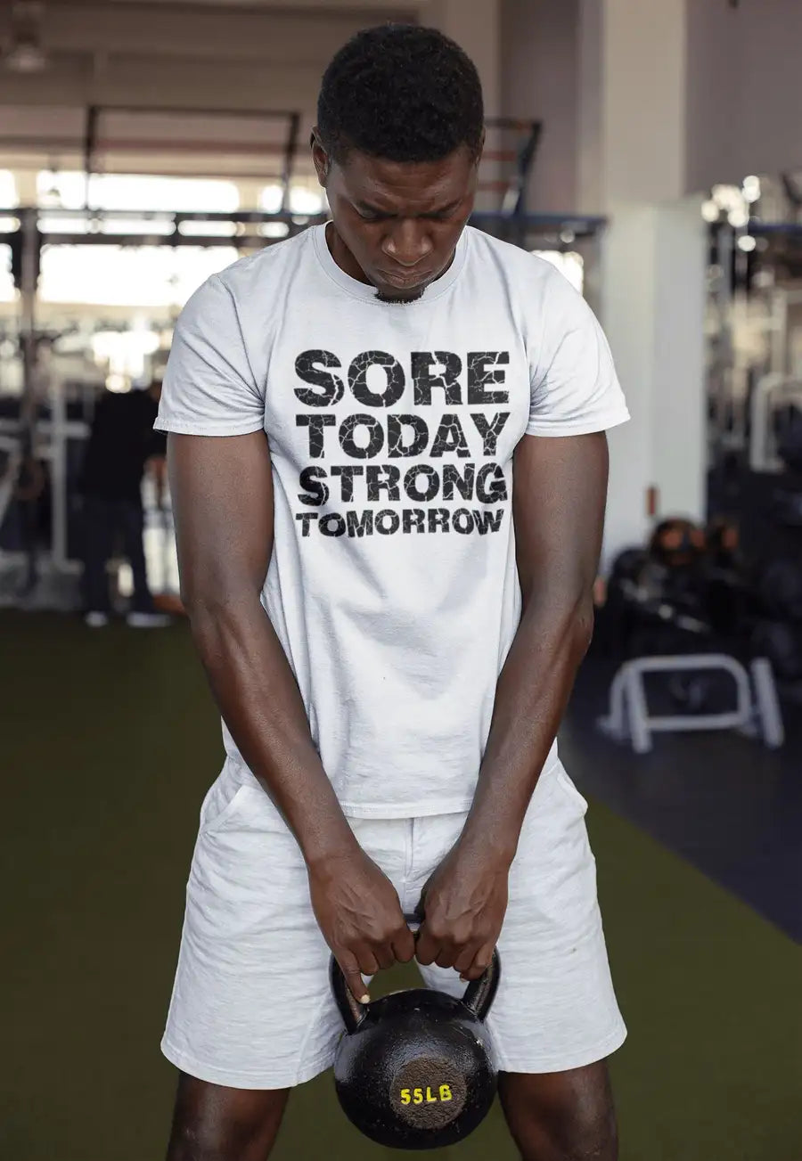 Sore Today Strong Tomorrow Cracked Design for Men and Women | Premium Design | Catch My Drift India - Catch My Drift India Clothing clothing, general, gym, made in india, shirt, t shirt, tren