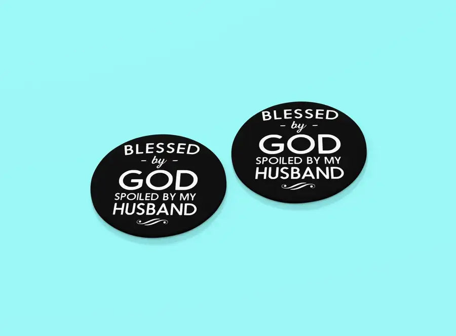 Spoiled By Husband Elegant Coaster For Married Women | Premium Design | Catch My Drift India - Catch My Drift India  