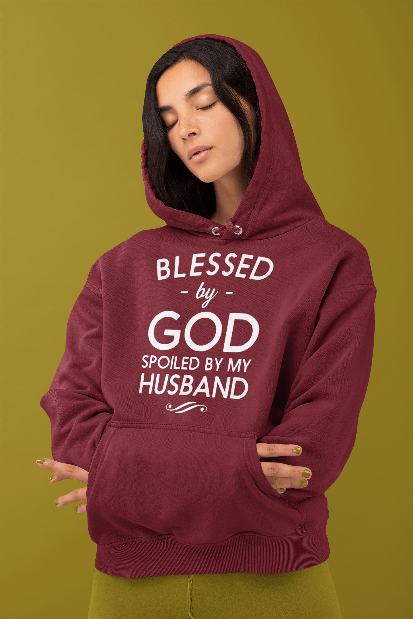 Spoiled By My Husband Exclusive Multi Colour Hoodie for Married Women | Premium Design | Catch My Drift India - Catch My Drift India  black, female, hoodie, hoodies, husband, multi colour, mu