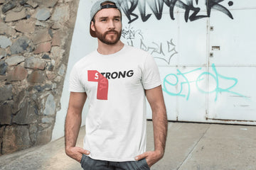 Stay Strong Special White T Shirt for Men and Women | Premium Design | Catch My Drift India
