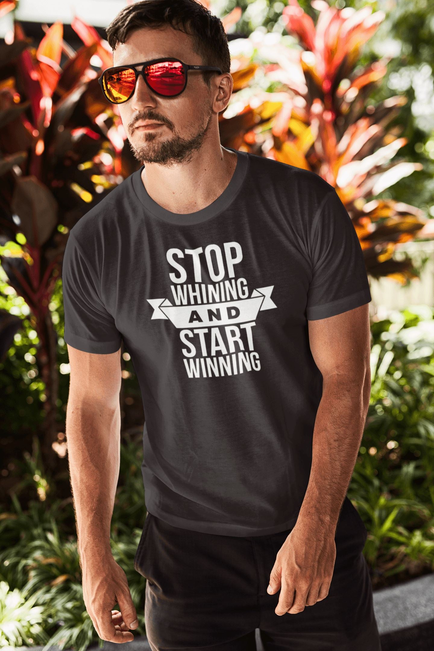 Stop Whining and Start Winning Exclusive Motivational T Shirt for Men and Women - Catch My Drift India  