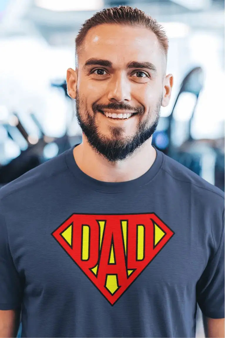 Super Dad Exclusive T Shirt for Men | Premium Design | Catch My Drift India - Catch My Drift India Clothing black, clothing, dad, father, made in india, parents, shirt, t shirt, tshirt