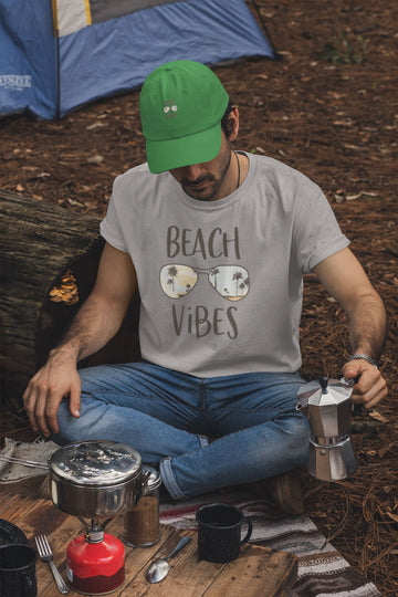 Beach Vibes Special Melange Grey Beachwear T Shirt for Men and Women