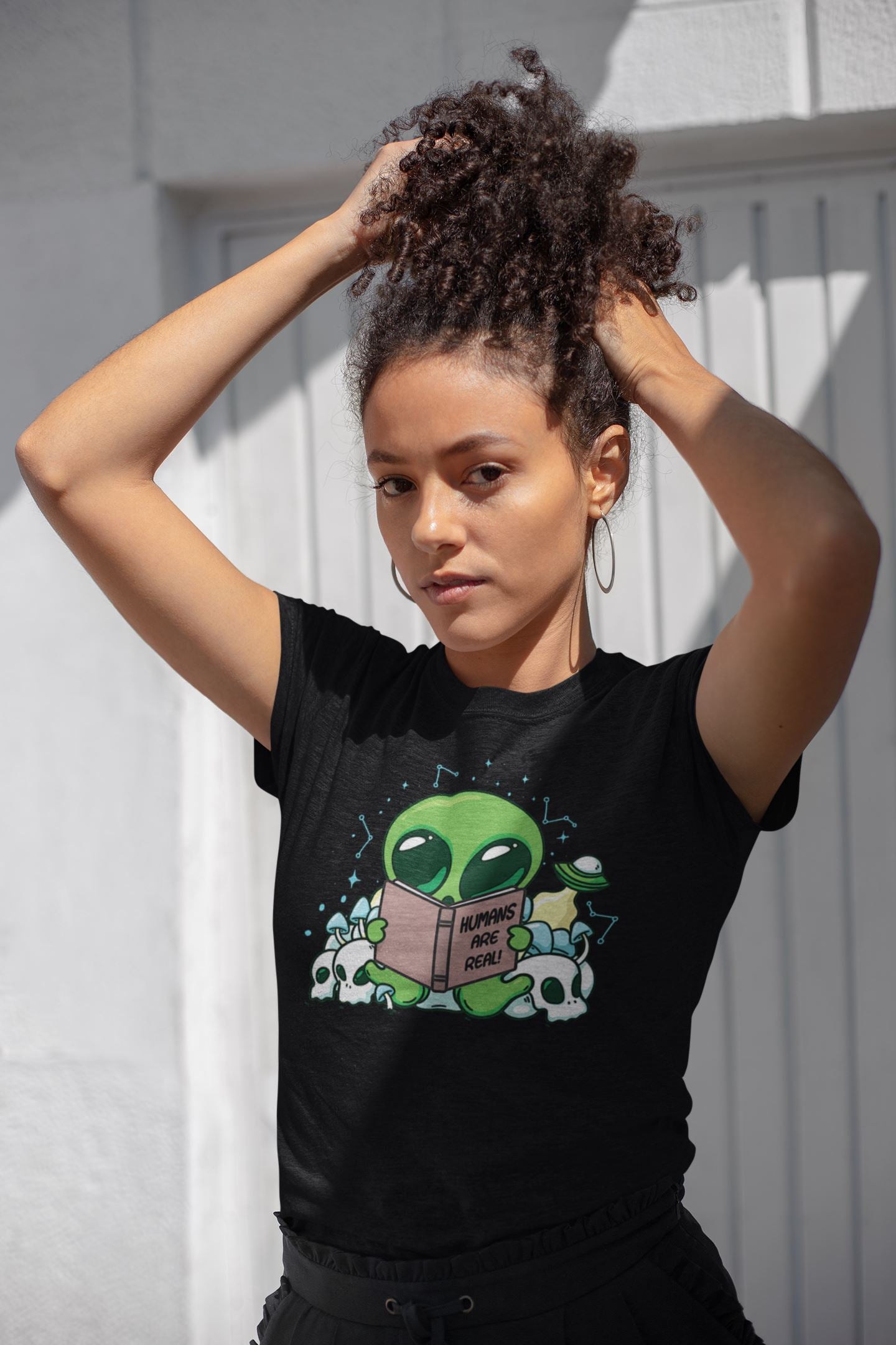 Humans are Real Funny Alien T Shirt for Men and Women freeshipping