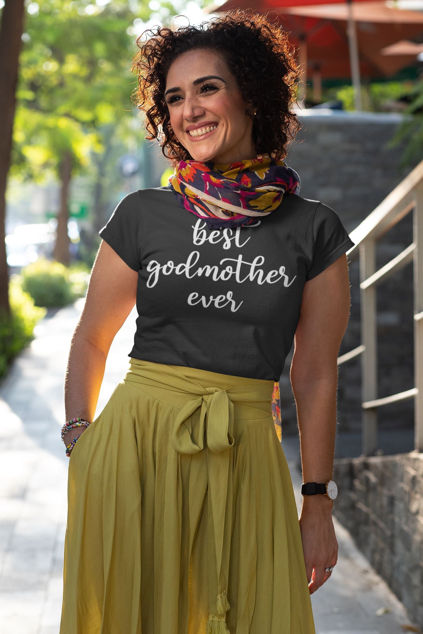 Best Godmother Ever Special Black T Shirt for Women freeshipping - Catch My Drift India