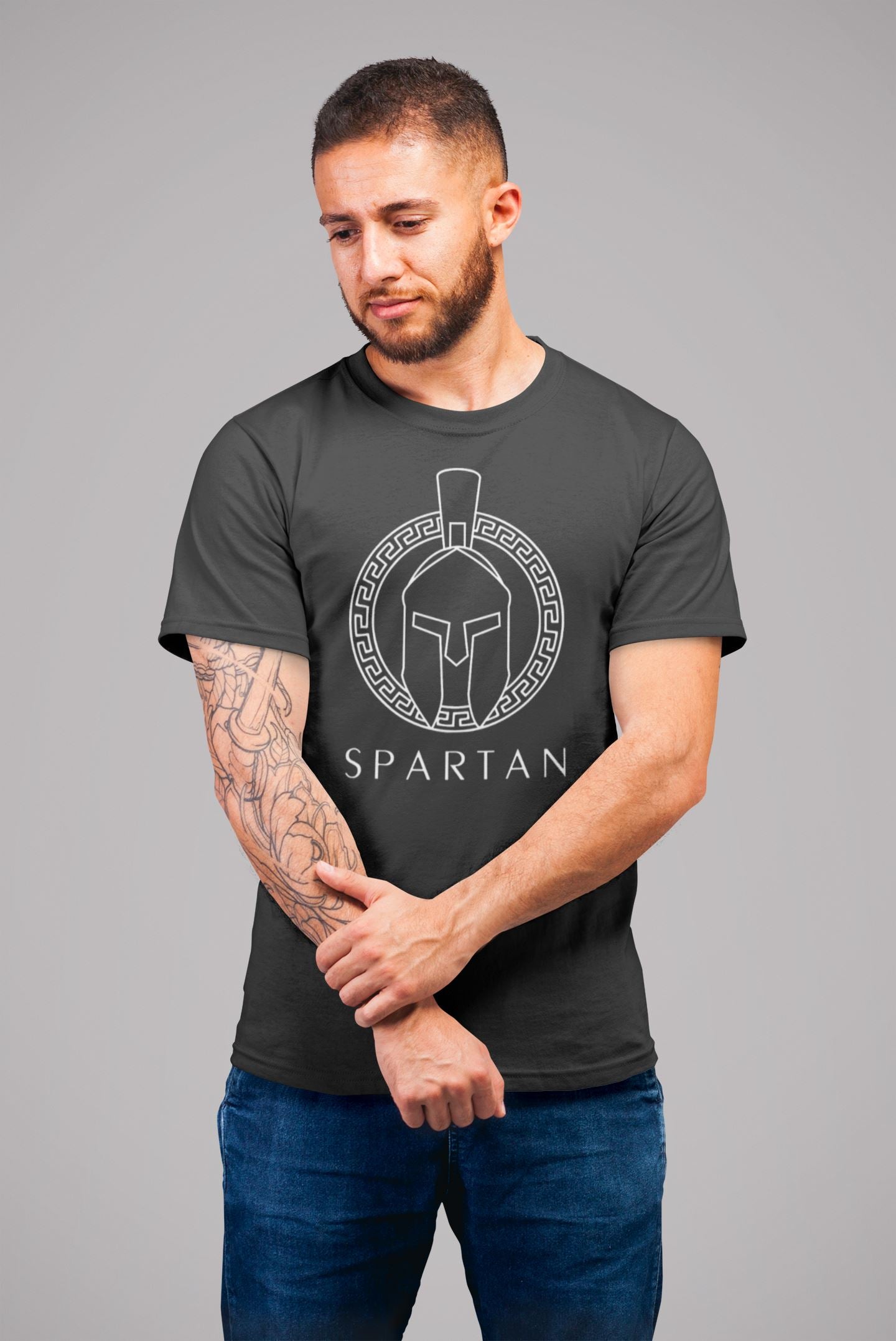 Spartan This is Sparta Exclusive Black T Shirt for Men freeshipping - Catch My Drift India