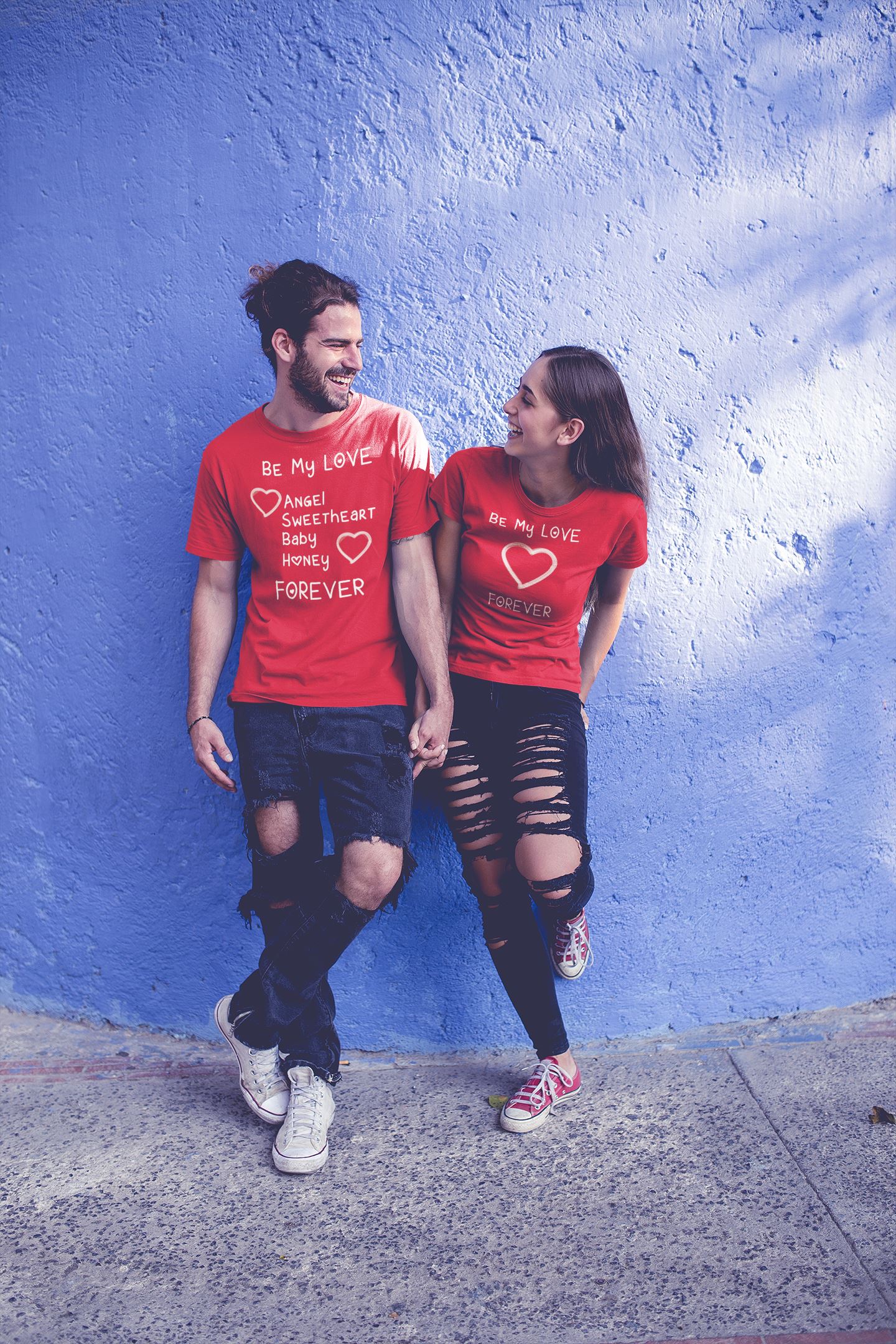 Be My Love Angel Sweetheart Baby Honey Forever Matching Couple T Shirt for Men freeshipping - Catch My Drift India