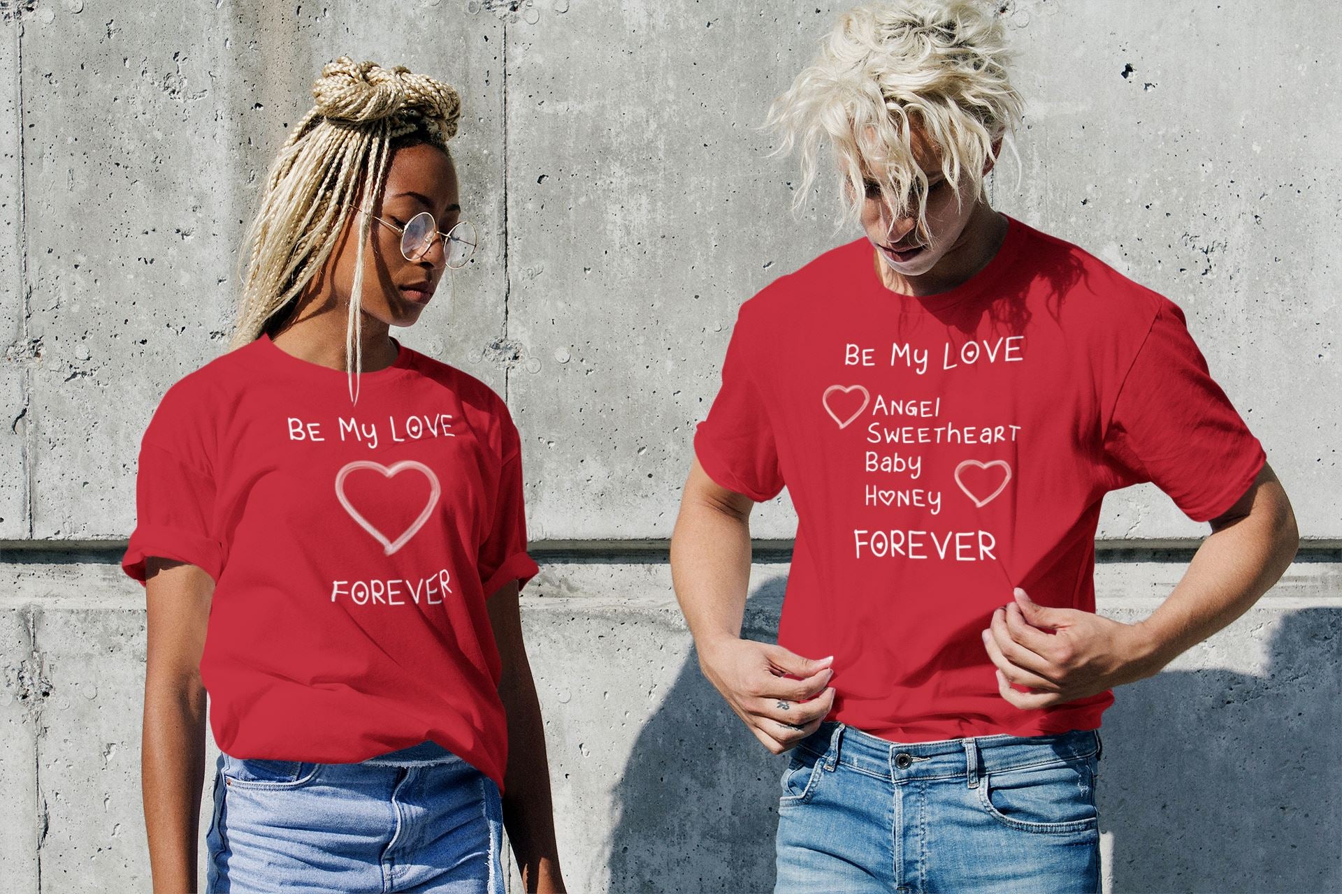 Be My Love Forever Matching Couple T Shirt for Women freeshipping - Catch My Drift India