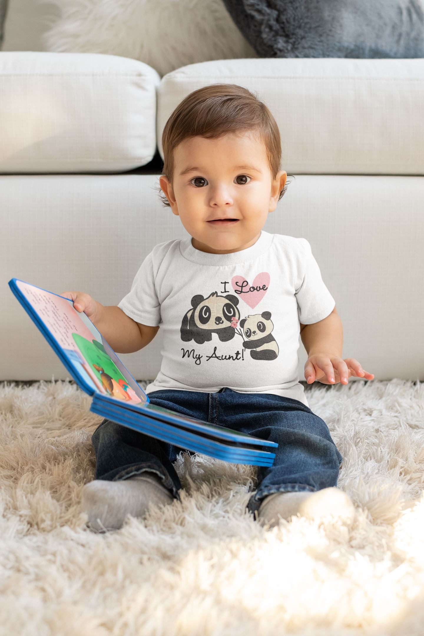 I Love My Aunt Special Cute Panda T Shirt for Babies freeshipping - Catch My Drift India