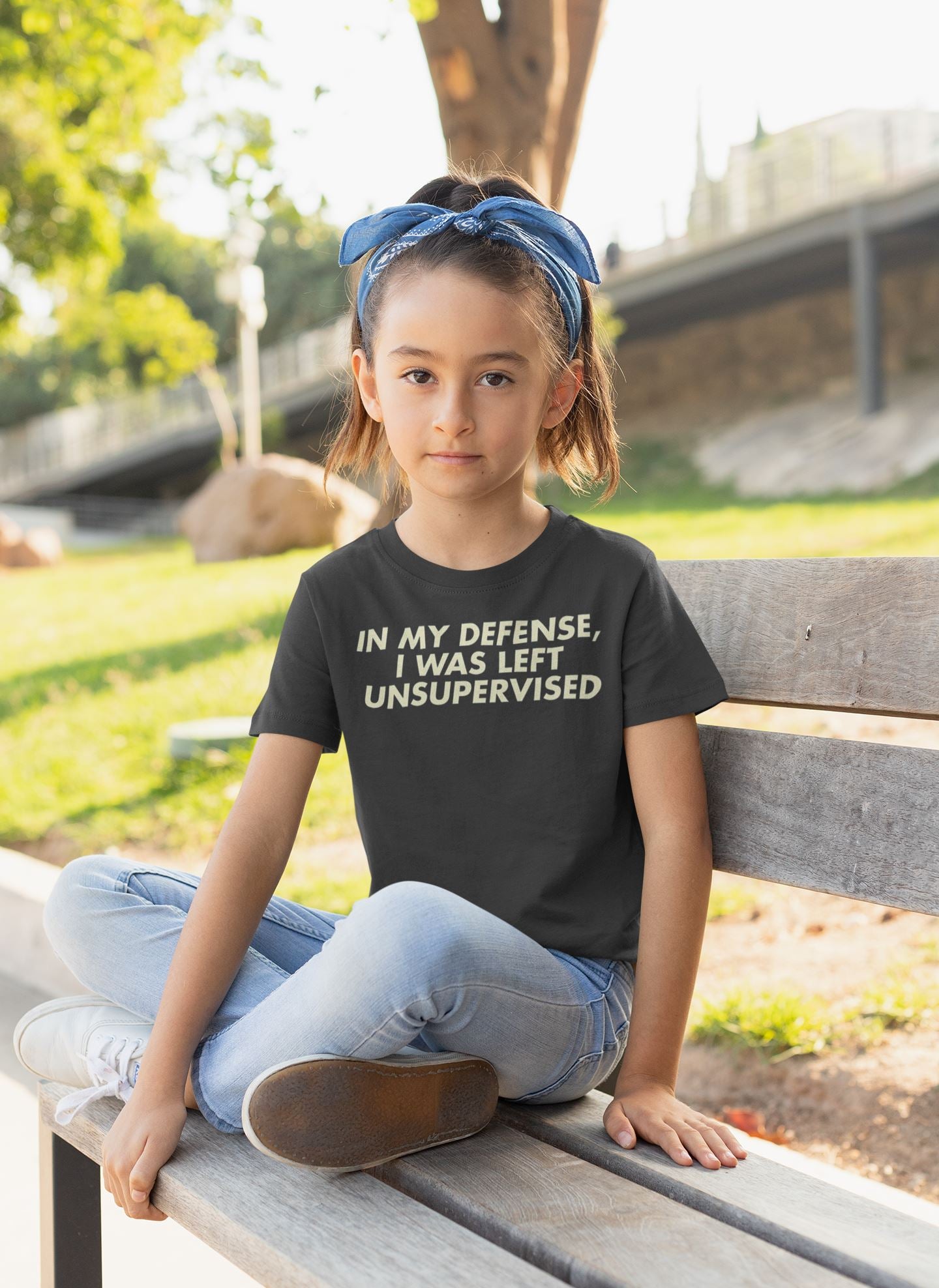 In My Defense I was Left Unsupervised Funny T Shirt for Baby Boy and Girl freeshipping - Catch My Drift India