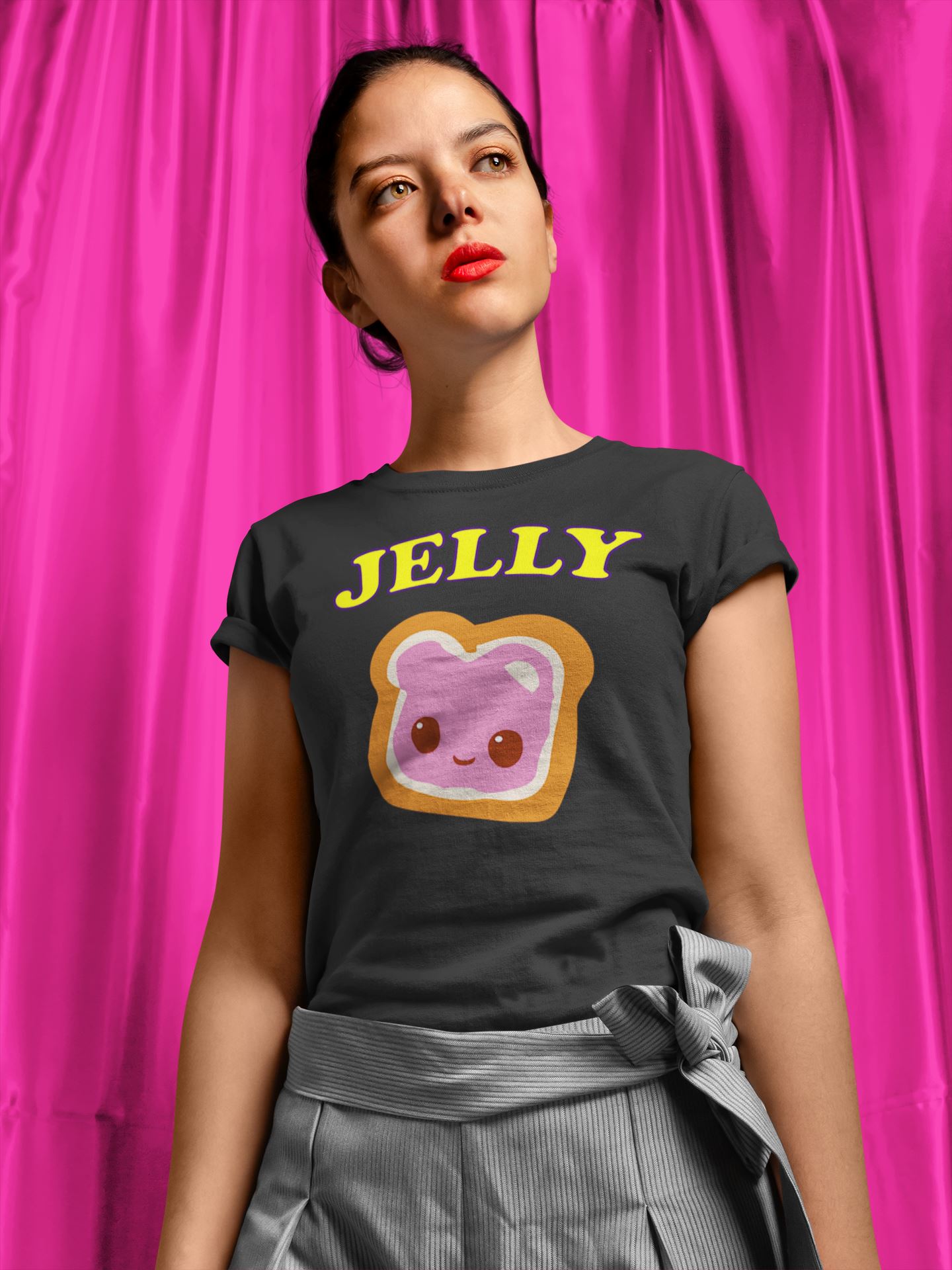Peanut Butter & Jelly Matching Couple and Friends Black T Shirt for Men and Women Shirts & Tops Printrove 