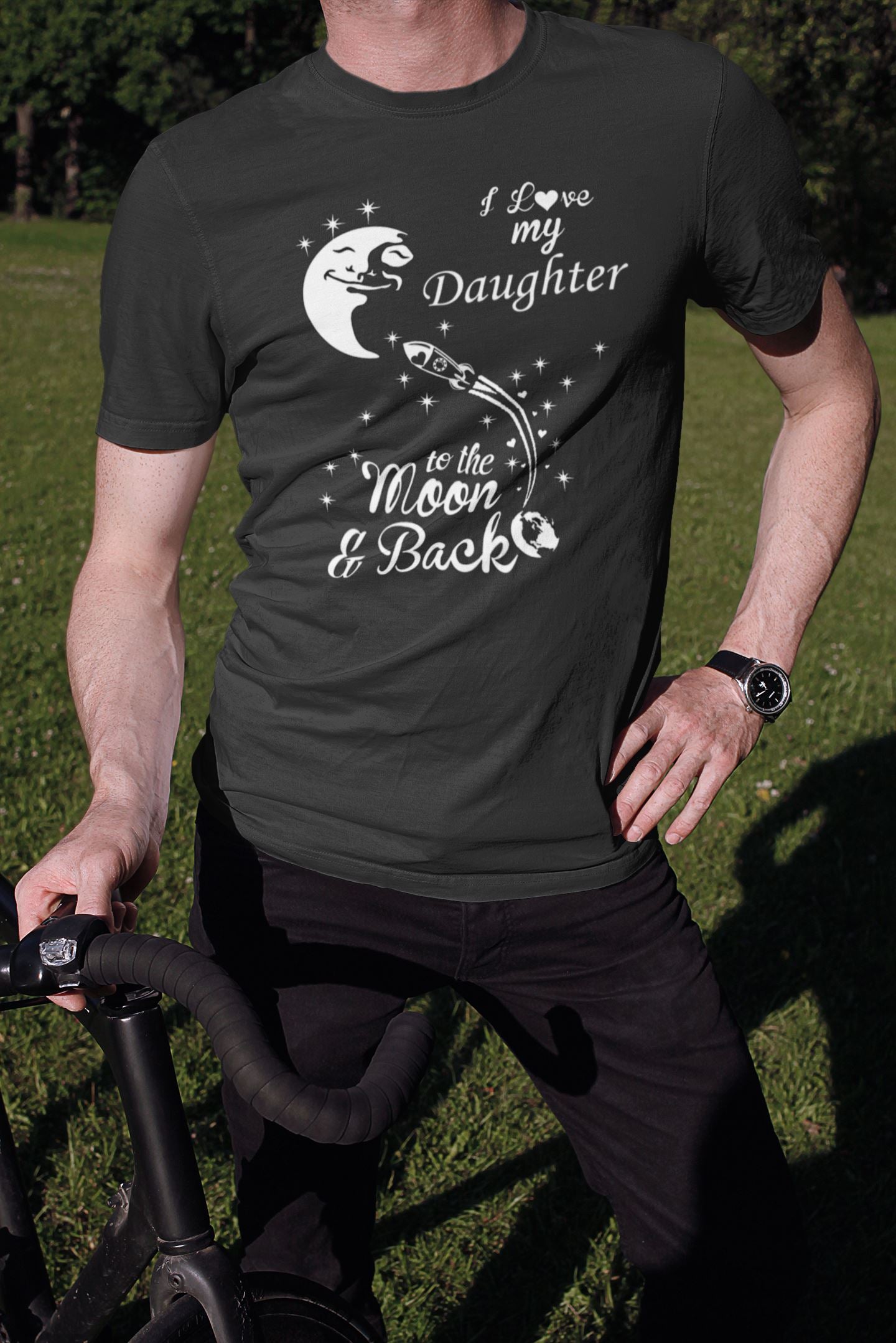 I Love My Daughter to the Moon and Back Special Family T Shirt for Men and Women freeshipping - Catch My Drift India