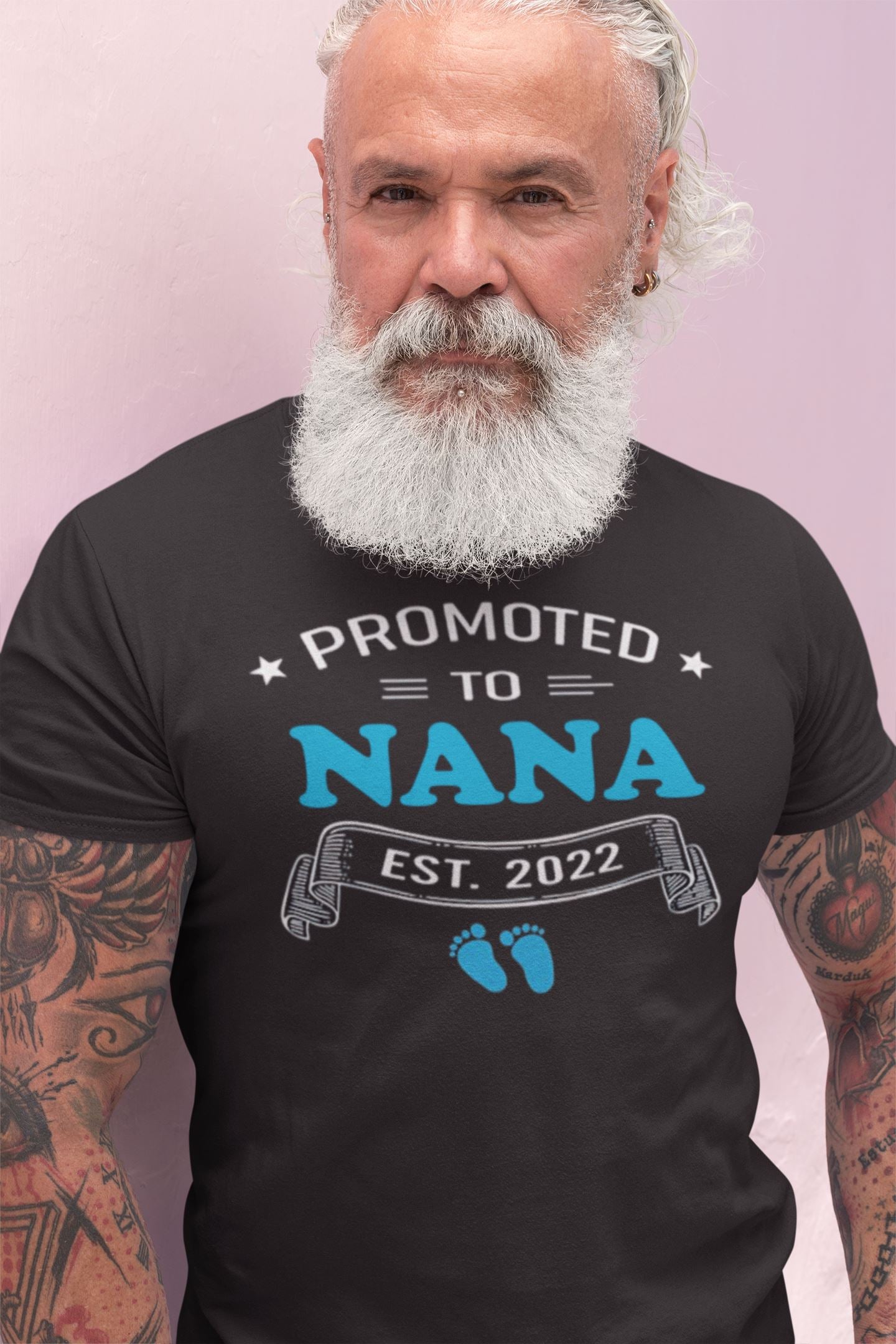 Promoted to Nana Est. 2022 Exclusive T Shirt for Men freeshipping - Catch My Drift India
