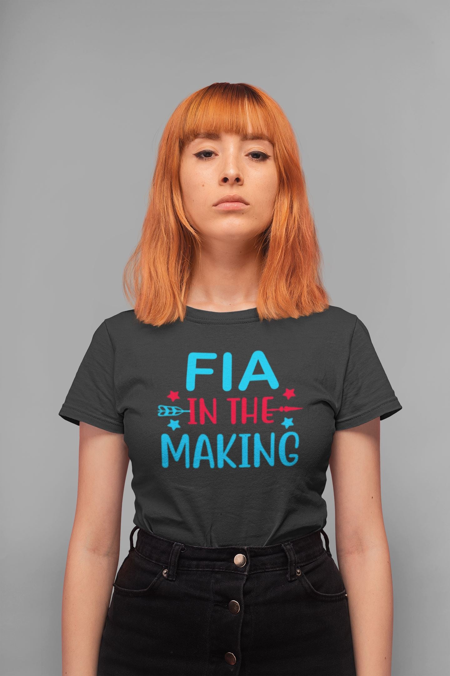 Fia in the Making Exclusive Black T Shirt for Women freeshipping - Catch My Drift India