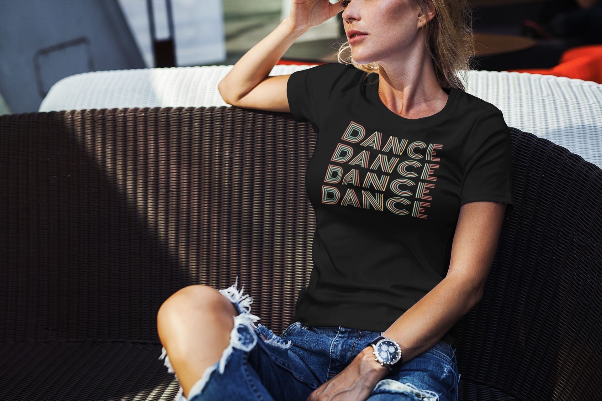 Dance Dance Dance Dance 3D Effect Exclusive Black T Shirt for Men and Women freeshipping - Catch My Drift India