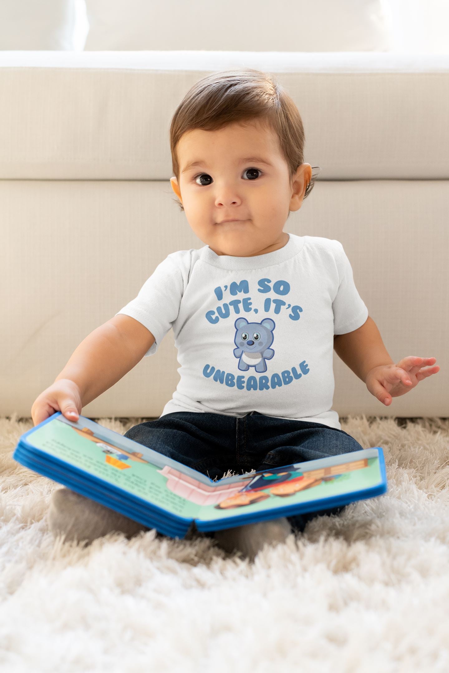 I am So Cute its Unbearable Special White T Shirt for Babies freeshipping - Catch My Drift India