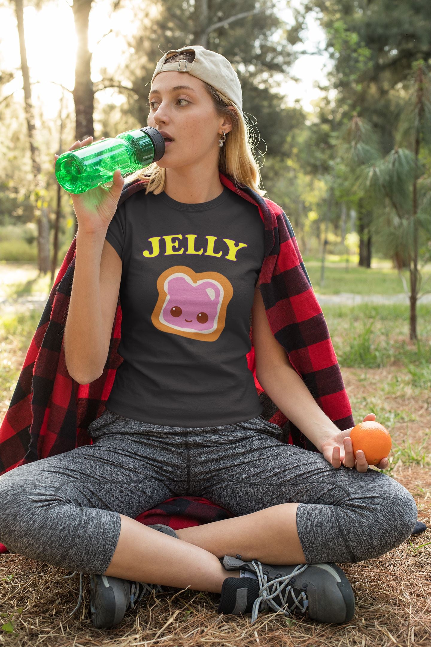 Peanut Butter & Jelly Matching Couple and Friends Black T Shirt for Men and Women Shirts & Tops Printrove 