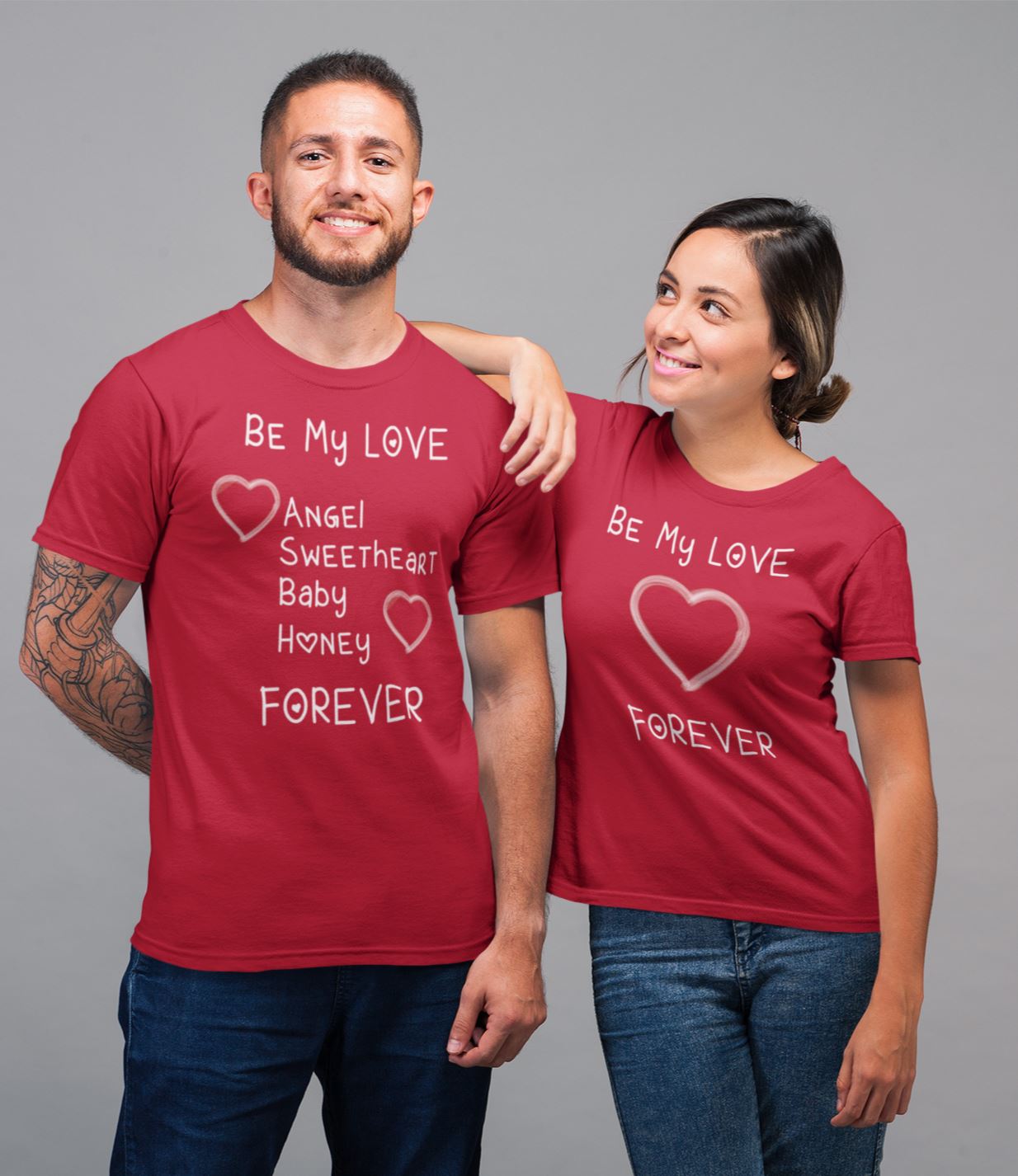 Be My Love Forever Matching Couple T Shirt for Women freeshipping - Catch My Drift India