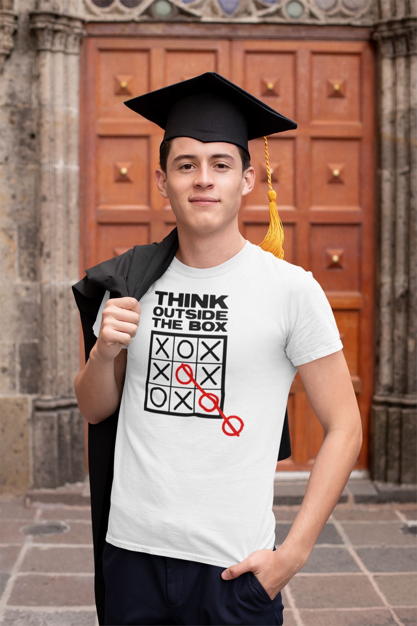 Think Outside the Box Exclusive T Shirt for Men and Women freeshipping - Catch My Drift India