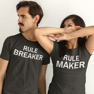 Rule Maker Exclusive Black Family T Shirt for Men and Women freeshipping - Catch My Drift India