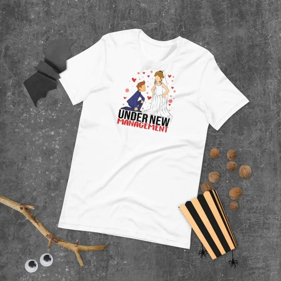 Under New Management Special T Shirt for Married Couples | Premium Design | Catch My Drift India - Catch My Drift India  clothing, couples, husband, made in india, shirt, t shirt, tshirt, whi