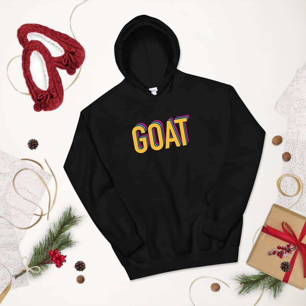 GOAT Official Black Hoodie for Men and Women freeshipping - Catch My Drift India