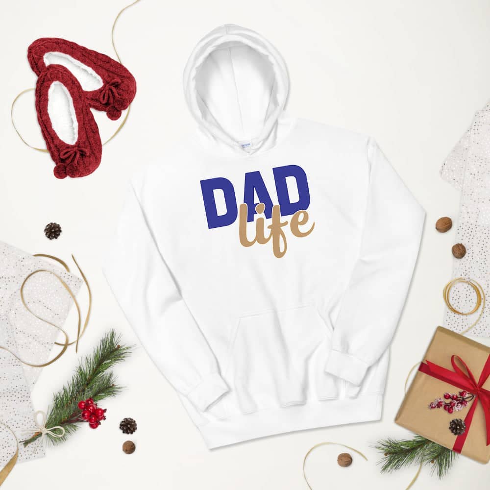 Dad Life Exclusive White Hoodie for Men freeshipping - Catch My Drift India