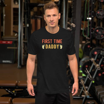 First Time Daddy Special Black T Shirt for Men