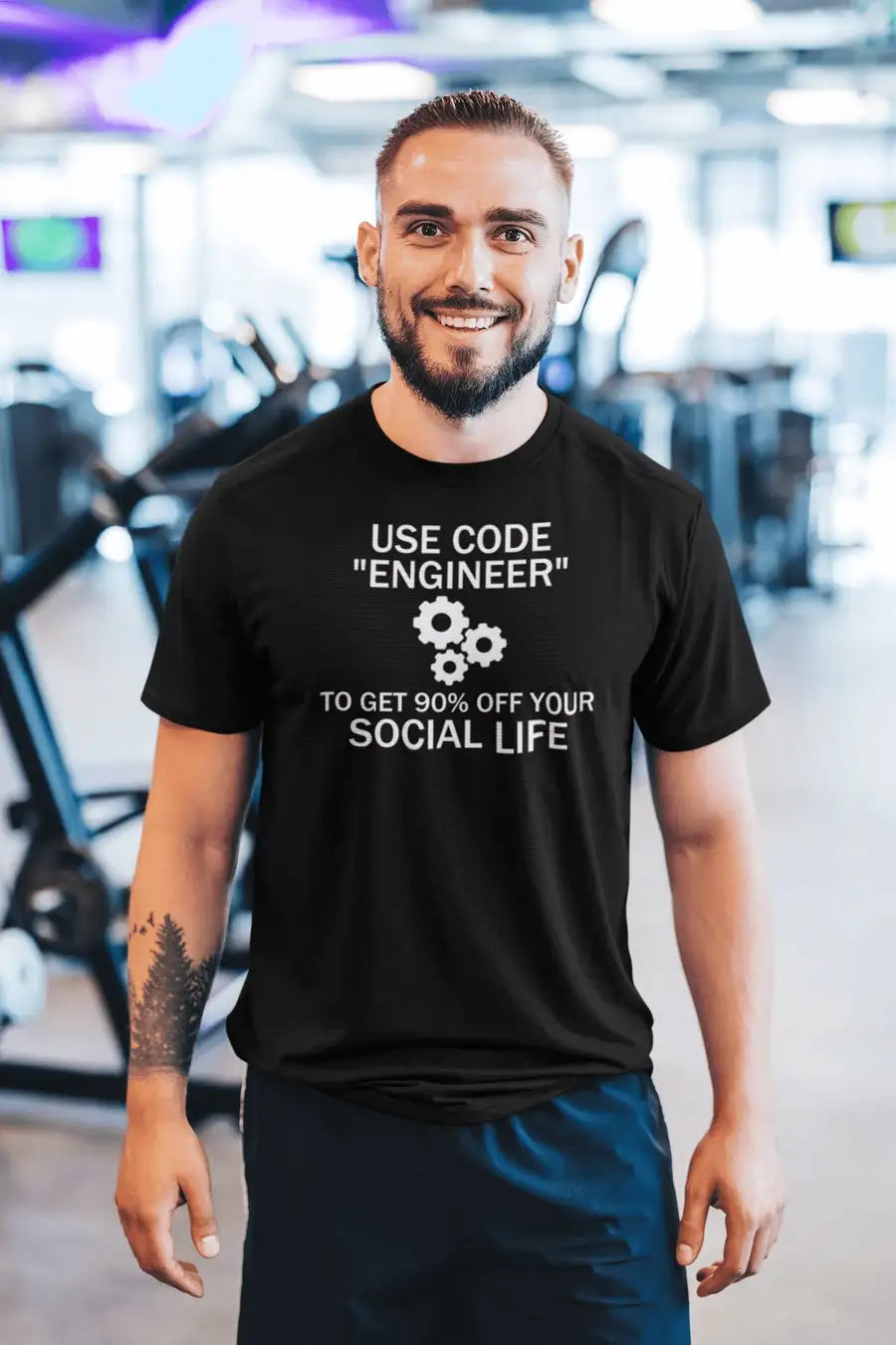 Use the Code "Engineer" Funny T-Shirt for Men | Premium Design | Catch My Drift India - Catch My Drift India Clothing black, clothing, engineer, engineering, funny, made in india, multi colou
