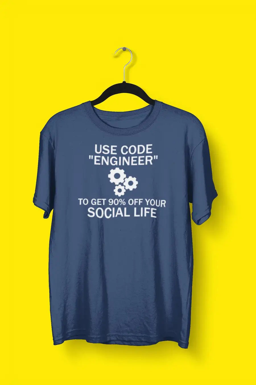Use the Code "Engineer" Funny T-Shirt for Men | Premium Design | Catch My Drift India - Catch My Drift India Clothing black, clothing, engineer, engineering, funny, made in india, multi colou