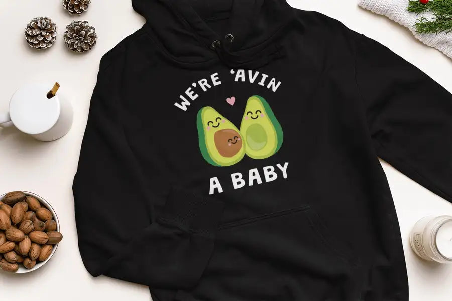We're Avin a Baby Hoodie / Sweatshirt for Men | Premium Design | Catch My Drift India - Catch My Drift India Clothing couples, dad, father, hoodie, jacket, parents, winter