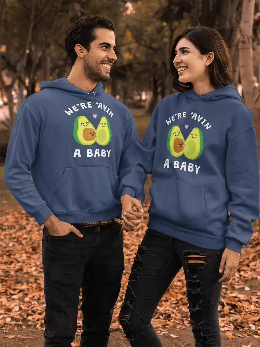 We're Avin a Baby Hoodie / Sweatshirt for New Mothers | Premium Design | Catch My Drift India - Catch My Drift India Clothing couples, hoodie, jacket, mom, mother, parents, winter