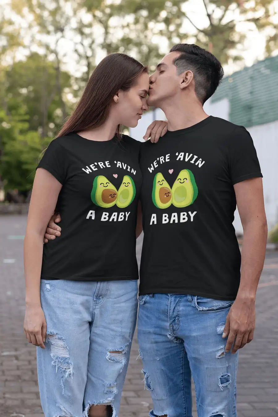 We're Avin a Baby T Shirts for Men | Premium Design | Catch My Drift India - Catch My Drift India Clothing black, clothing, dad, father, made in india, multi colour, parents, pregnancy, shirt
