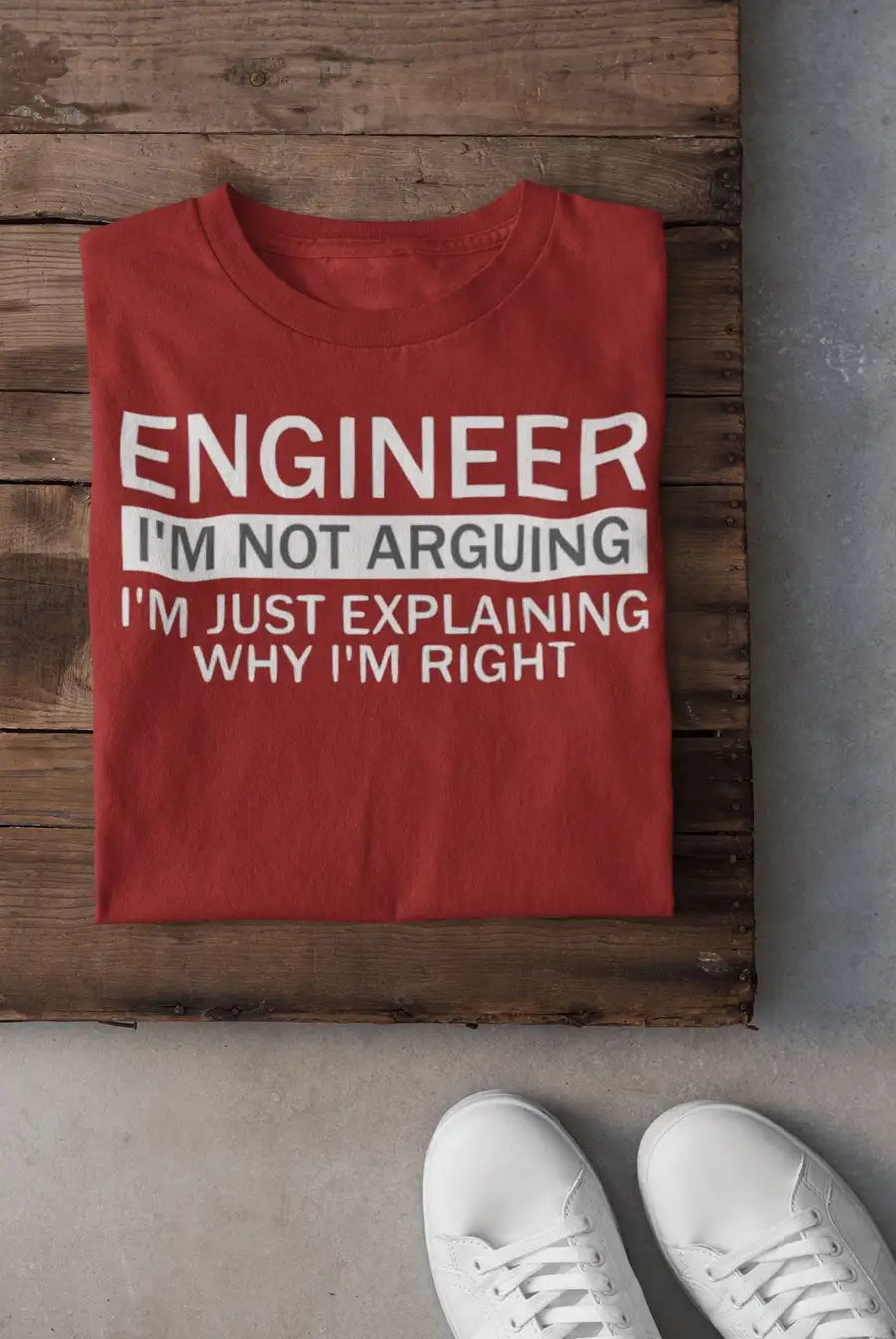 "Why I am Right" Engineer T Shirt for Men | Premium Design | Catch My Drift India - Catch My Drift India Clothing black, clothing, engineer, engineering, made in india, multi colour, shirt, t