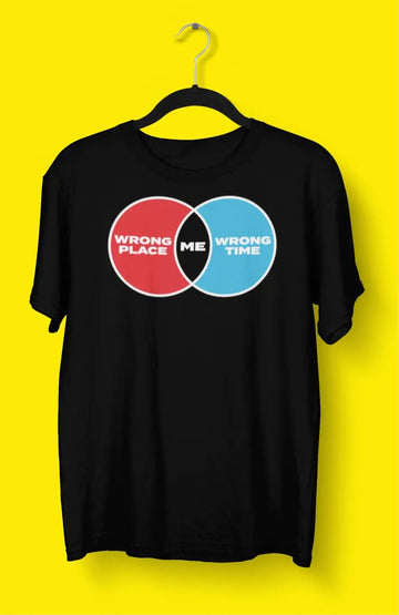 Wrong Place Wrong Time Pixelated Design Special T Shirt for Men and Women