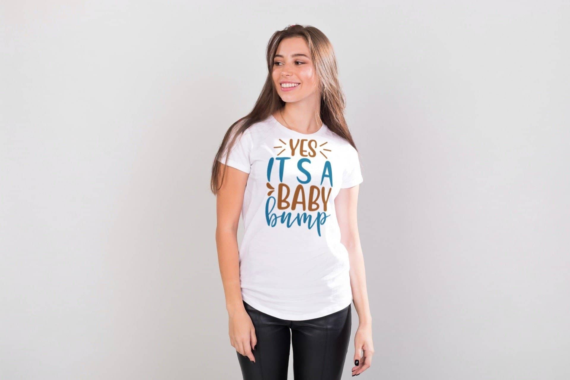 Yes It's a Baby Bump Exclusive White T Shirt for Women - Catch My Drift India  clothing, expecting mom, female, made in india, mom, mother, parents, pregnancy, pregnant, shirt, t shirt, tshir