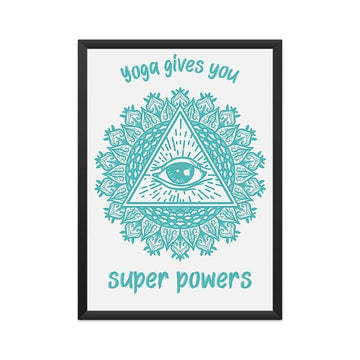 Yoga Gives Your Superpowers Exclusive Third Eye Yoga Poster - Catch My Drift India  educational poster, framed poster, poster, poster art, poster designer, posters, unity in diversity poster,