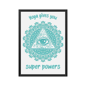 Yoga Gives Your Superpowers Exclusive Third Eye Yoga Poster - Catch My Drift India  educational poster, framed poster, poster, poster art, poster designer, posters, unity in diversity poster,