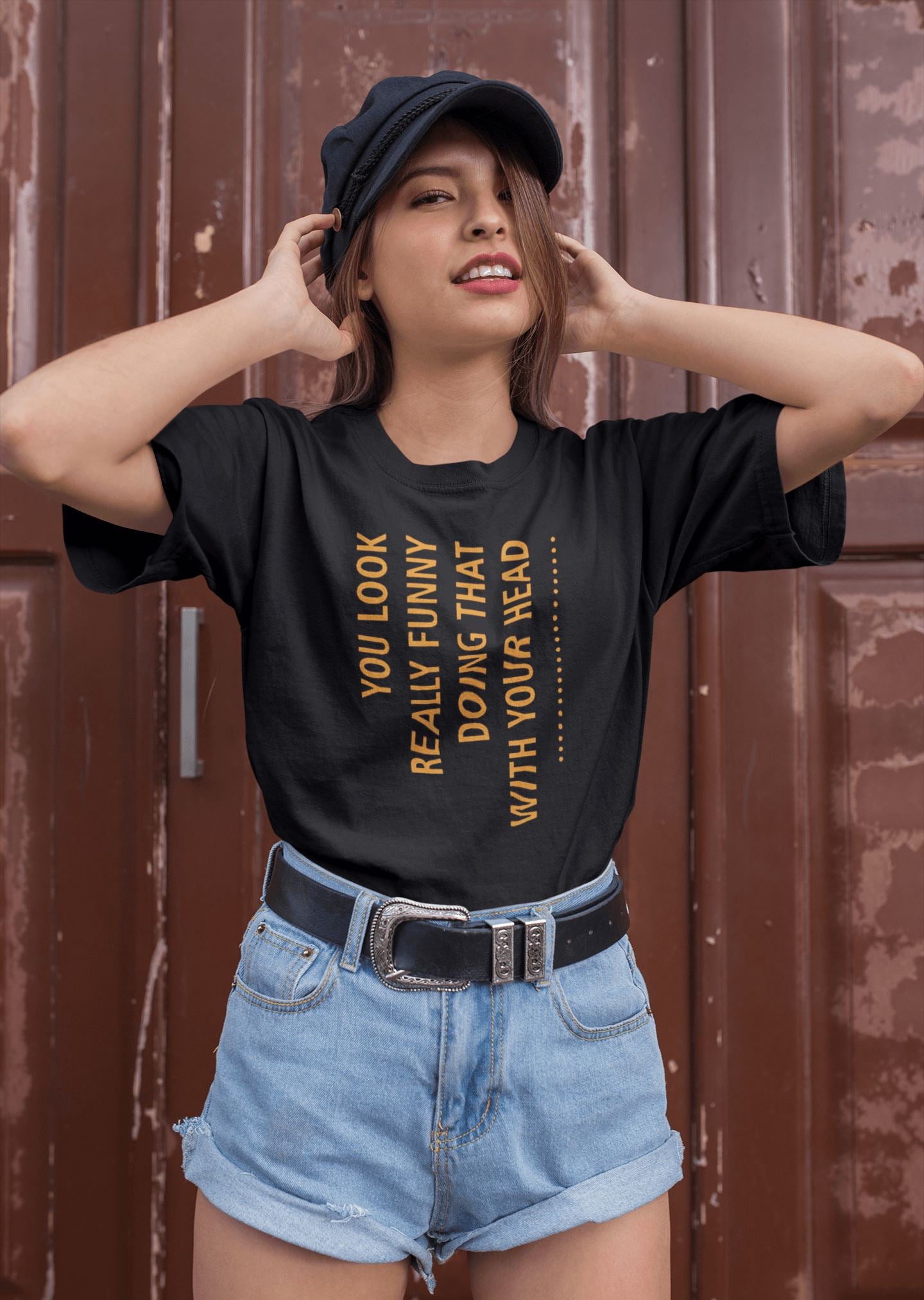 You Look Really Funny Doing That With Your Head Exclusive Funny T Shirt for Men and Women - Catch My Drift India  black, clothing, funny, general, made in india, shirt, t shirt, trending, tsh
